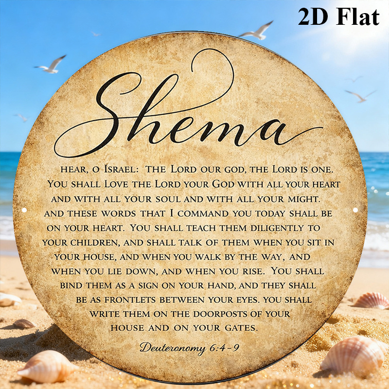 Art & Craft Kids Salon - CIFBUY Vintage Judaica Scripture Aluminum Wall