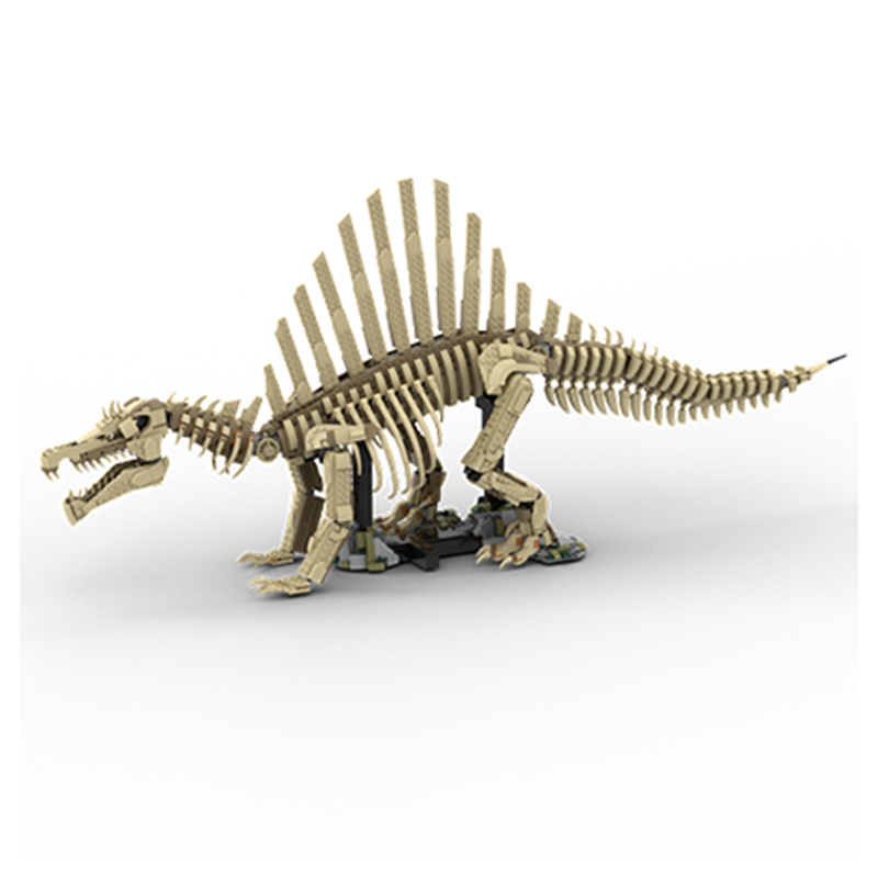 Art Craft Dinosaurs - 2246pcs MOC Dinosaurs Spinosaurus Fossil Model
