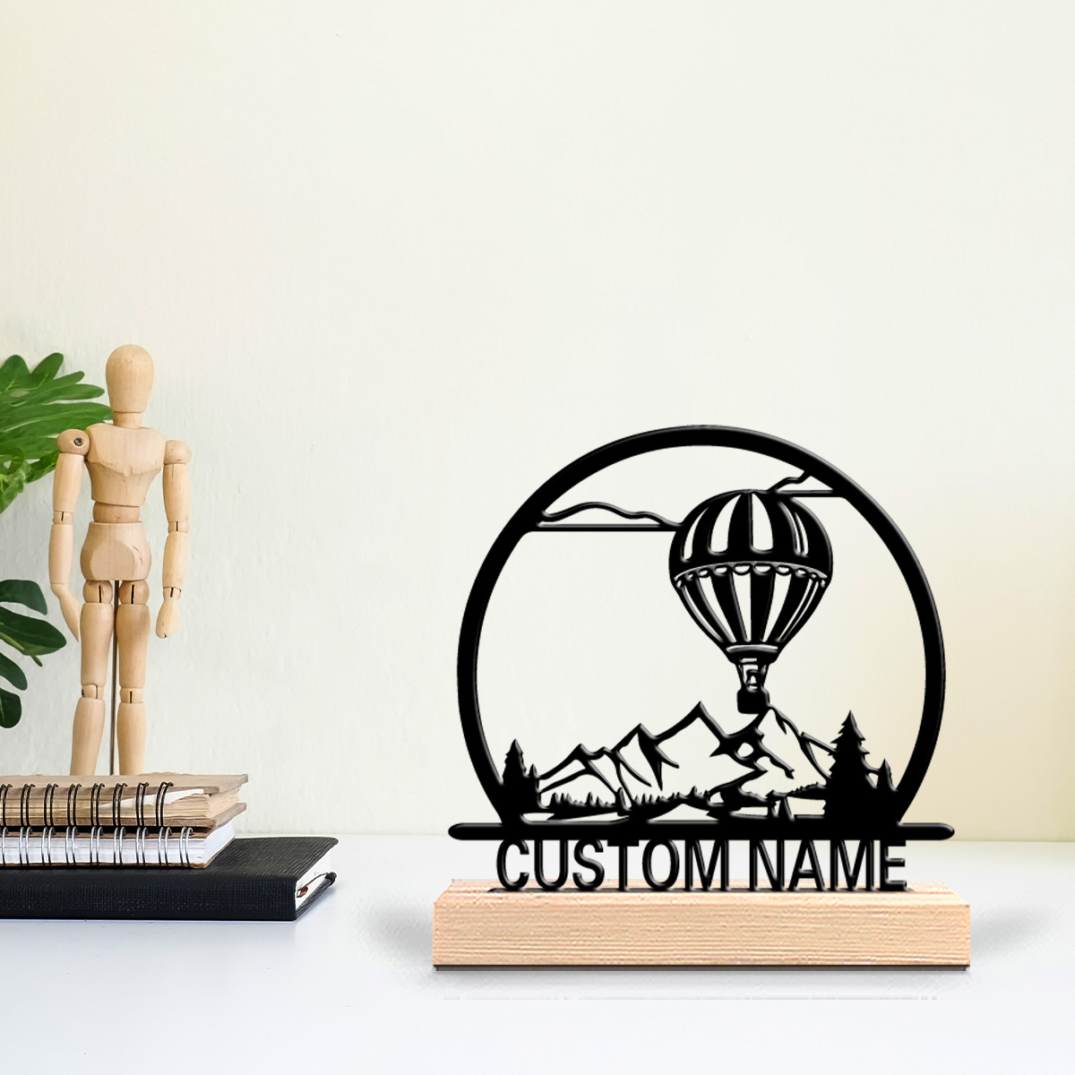 Art Craft Games - 1pc Hot air balloon Customized Name
