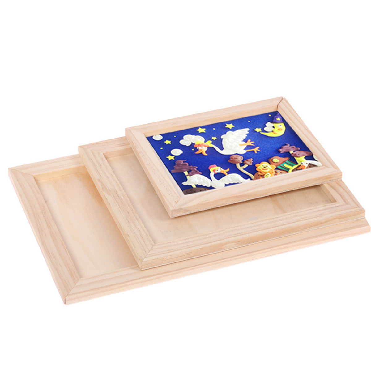 Art Craft Painting - 2Pcs Blank Wooden Painting Frame Set