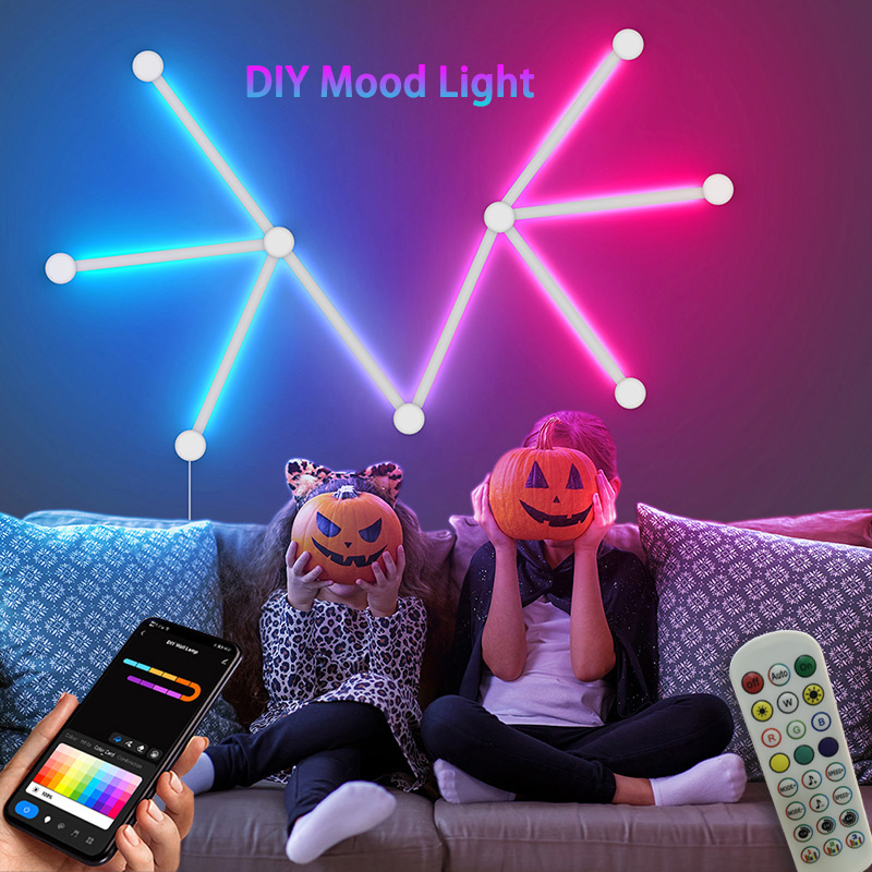 Art Craft Games - Smart RGB Wall Lamp, Bluetooth APP