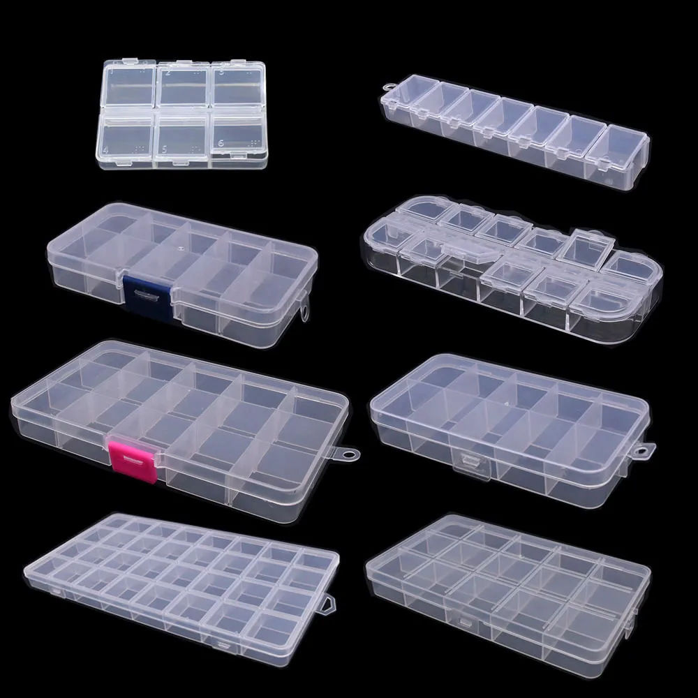 Art Craft Display - 6-32 Compartments Plastic Storage Box Organizer
