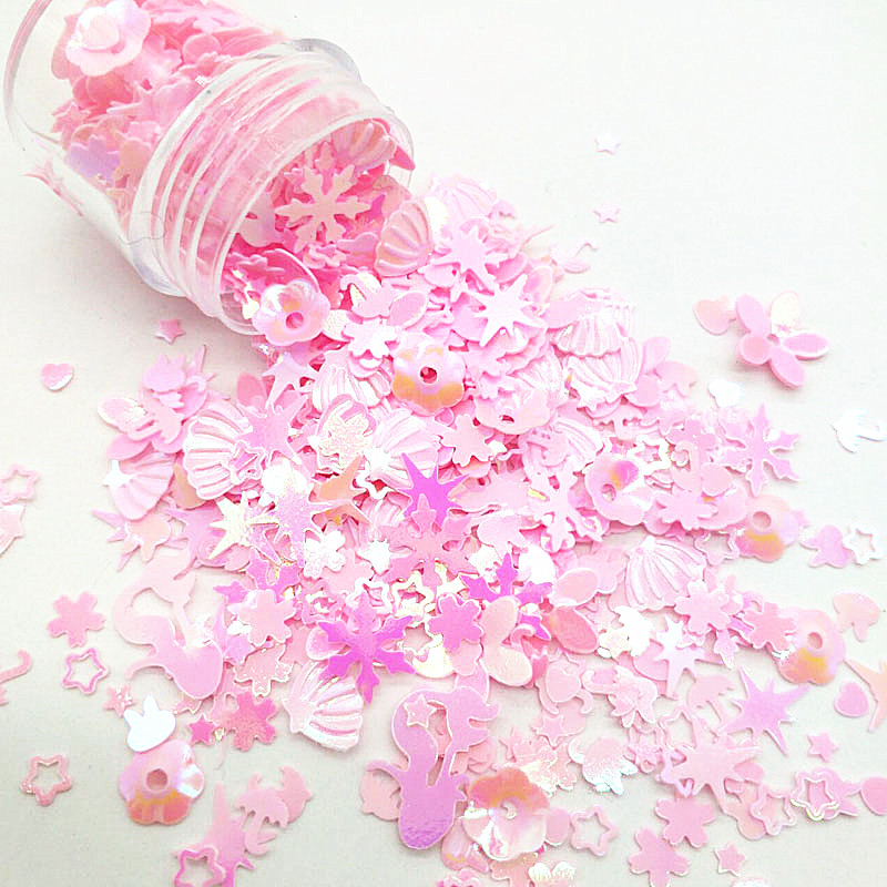 Art Craft Unicorn - 10g Pink Sequins Mix Sequin for