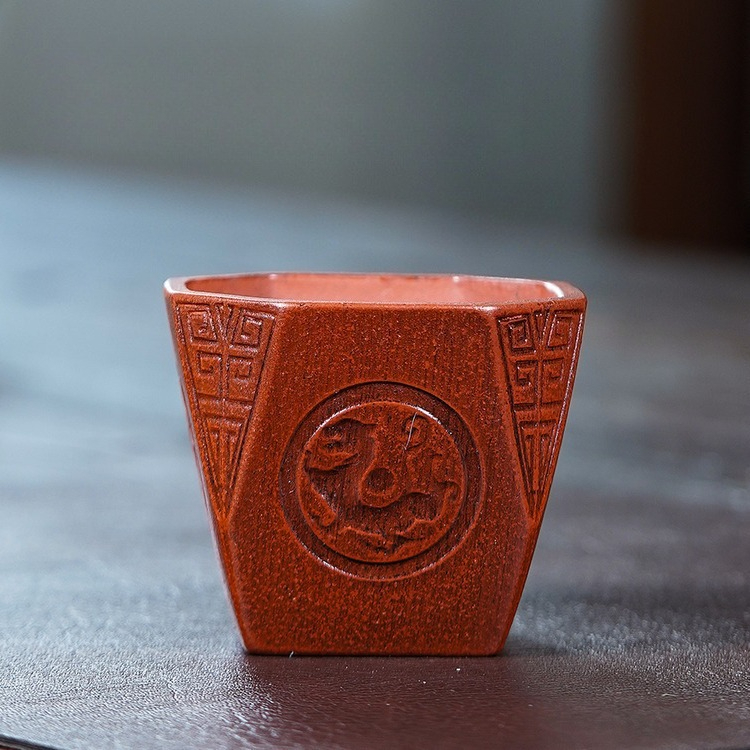 Art Craft Clay - Yixing Zisha Handmade Peach Pottery Eight