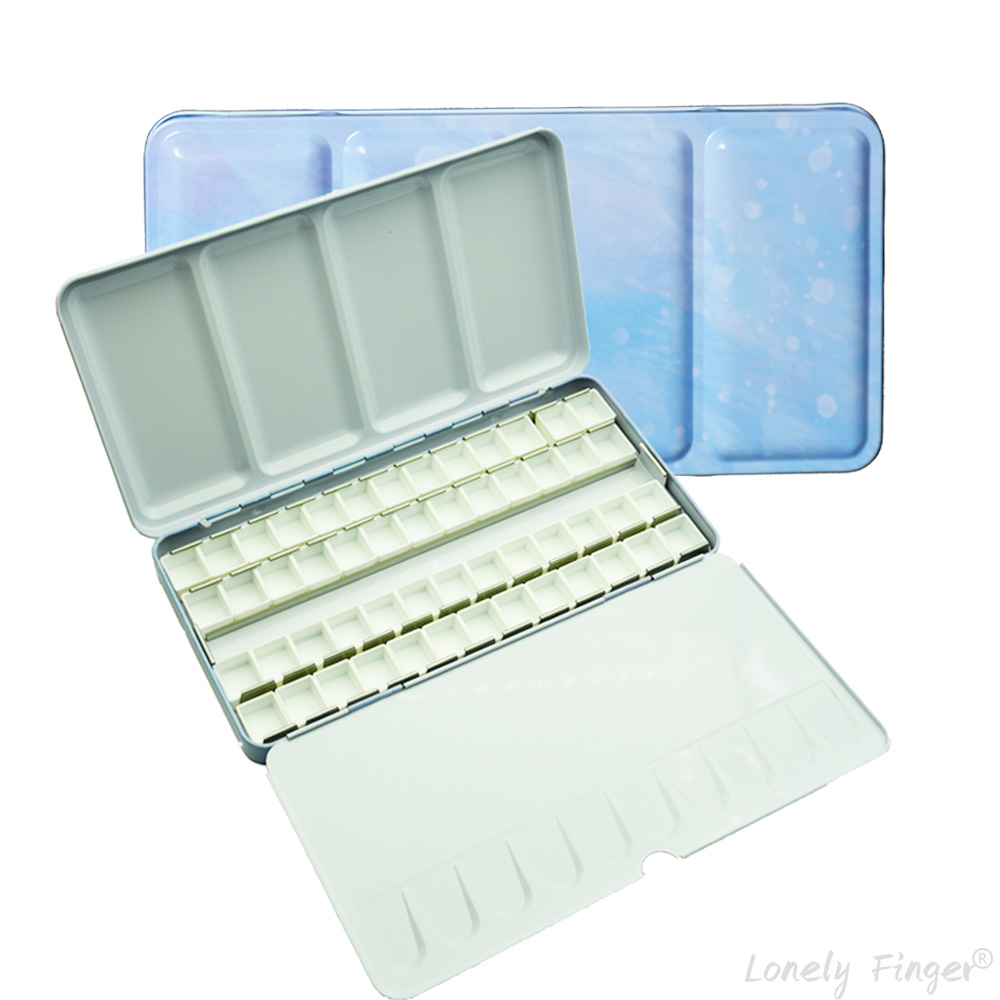 Gouache Paint Set - Empty Watercolor Palette Tin Set with