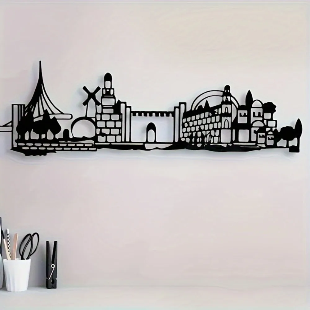 Art & Craft Kids Salon - CIFBUY Iron Wall Art Jerusalem Skyline