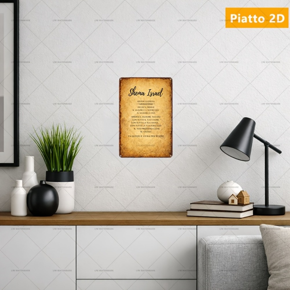 Art & Craft Kids Salon - CIFBUY Hebrew Scripture Aluminum Wall Art