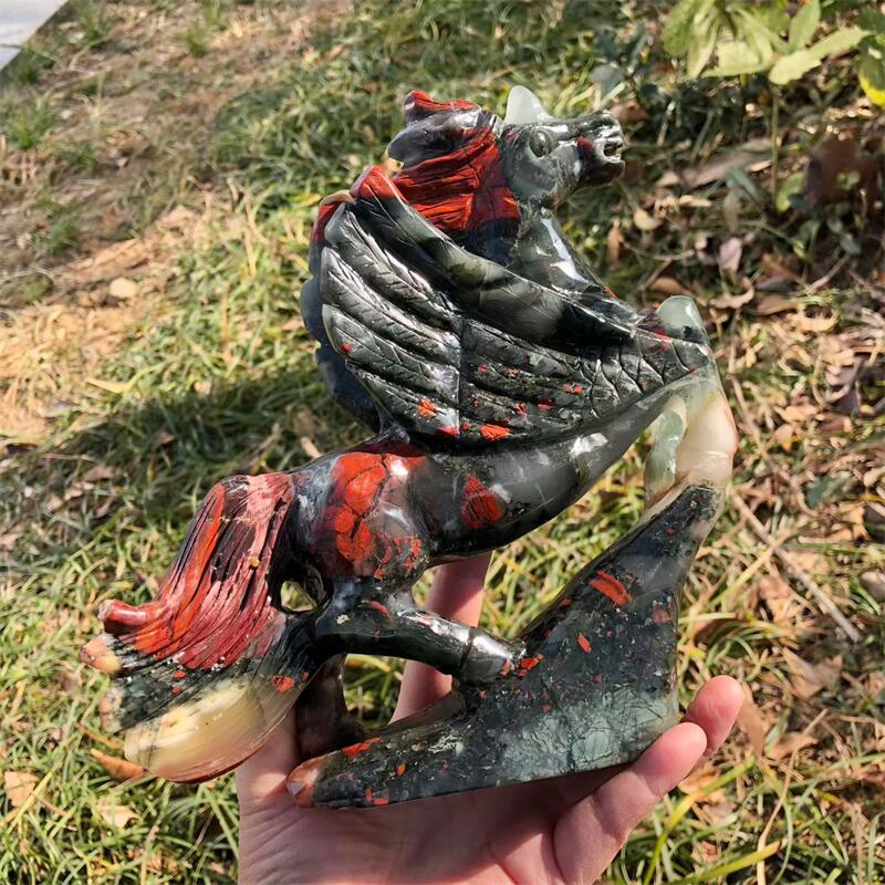 Natural Blood Stone Unicorn Ho - огляд і ціна Art Craft Unicorn
