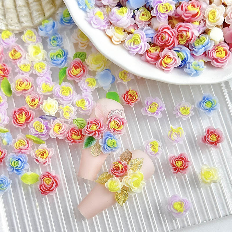 50pcs Random Mixed Resin Flowe - огляд і ціна Art Craft Rose