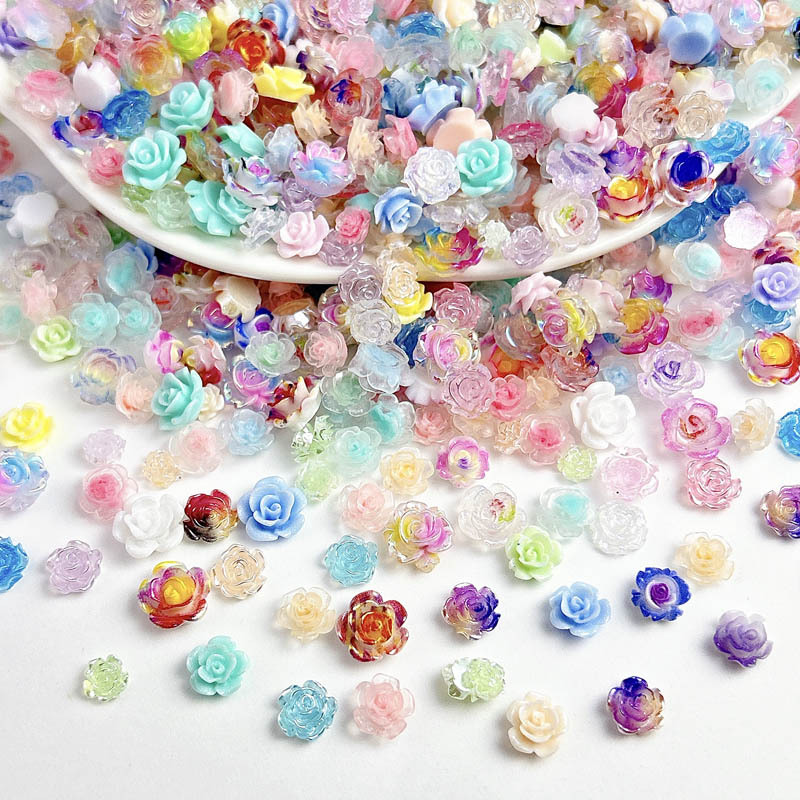 50pcs Random Mixed Resin Flowe - огляд і ціна Art Craft Rose