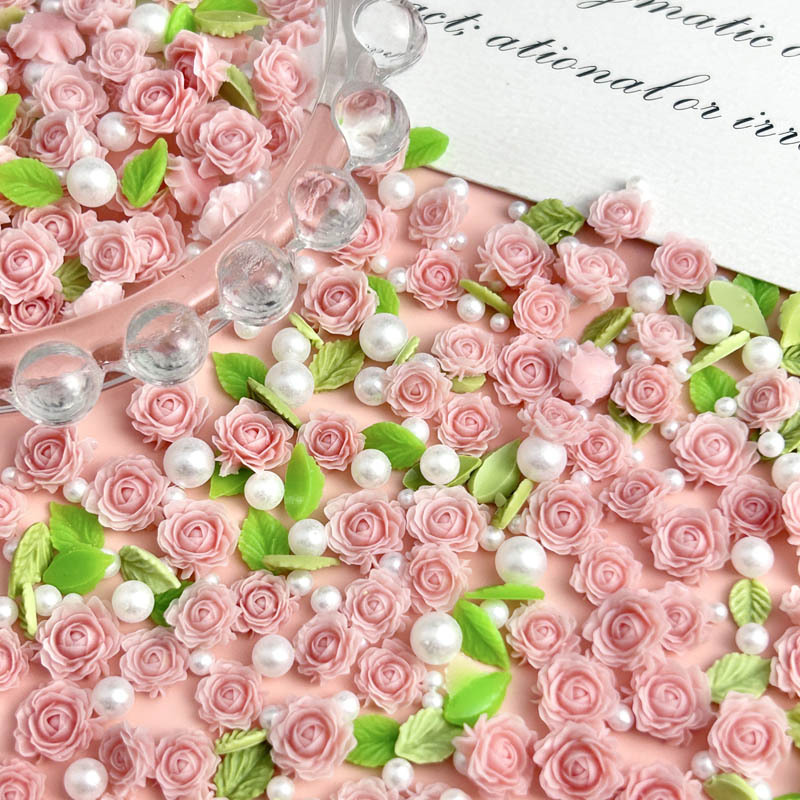 50pcs Random Mixed Resin Flowe - огляд і ціна Art Craft Rose