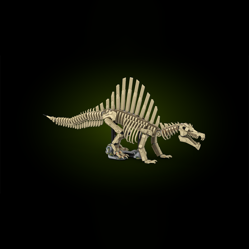 2246pcs MOC Dinosaurs Spinosau - огляд і ціна Art Craft Dinosaurs