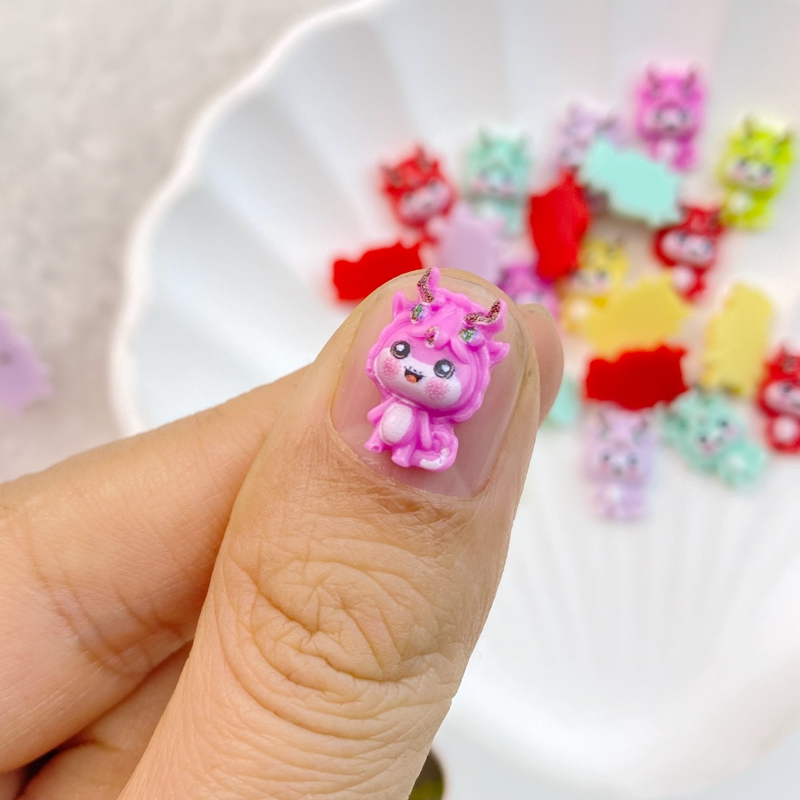 50Pcs New Mixed Nail Art Resin - огляд і ціна Art Craft Dinosaurs