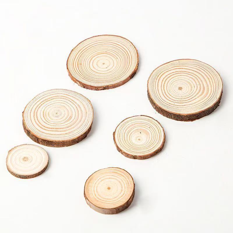 1-30Pcs Natural Pine Wood Slic - огляд і ціна Art And Craft Photos