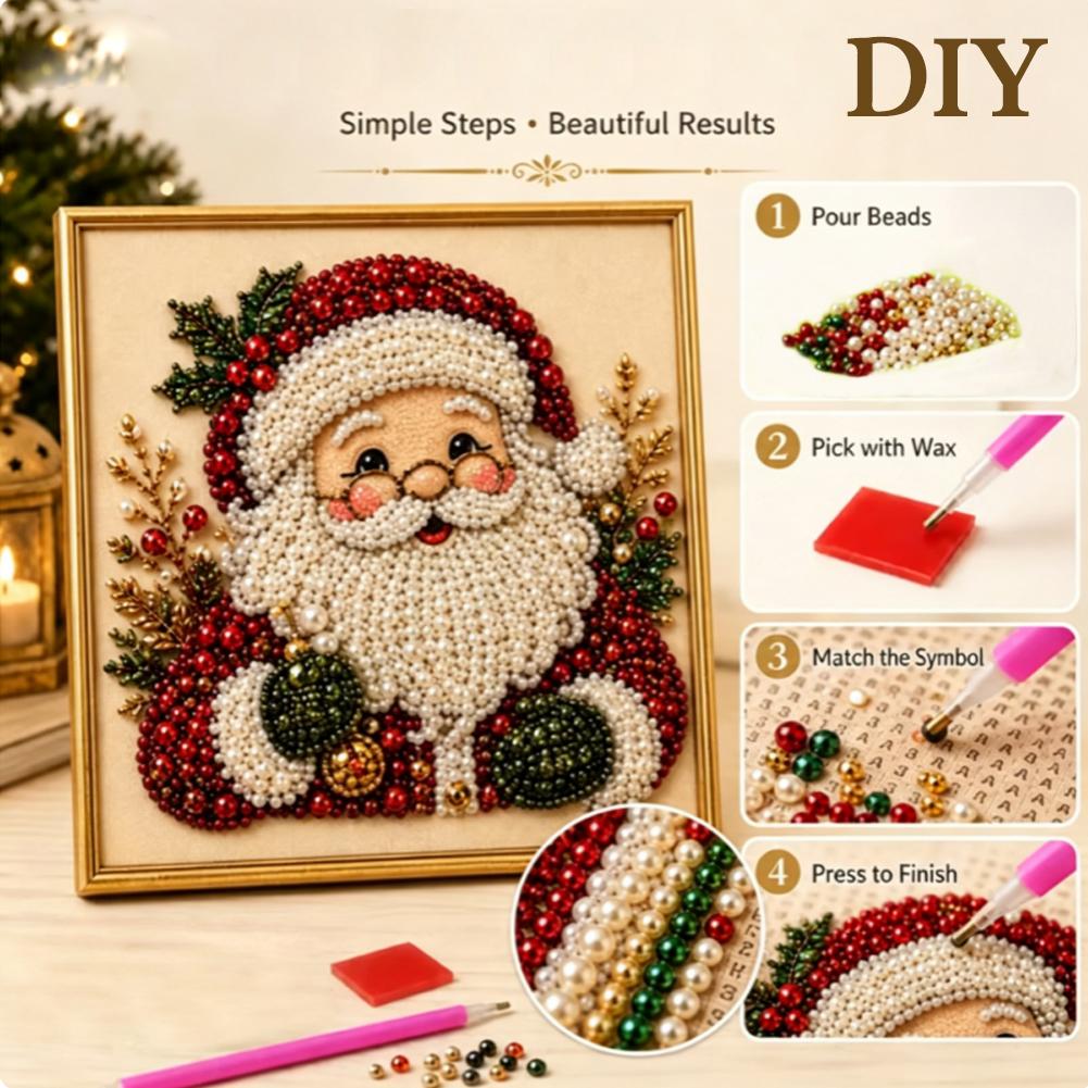 Christmas Santa Claus Pearl Ar - огляд і ціна Art Craft Gifts For Adults