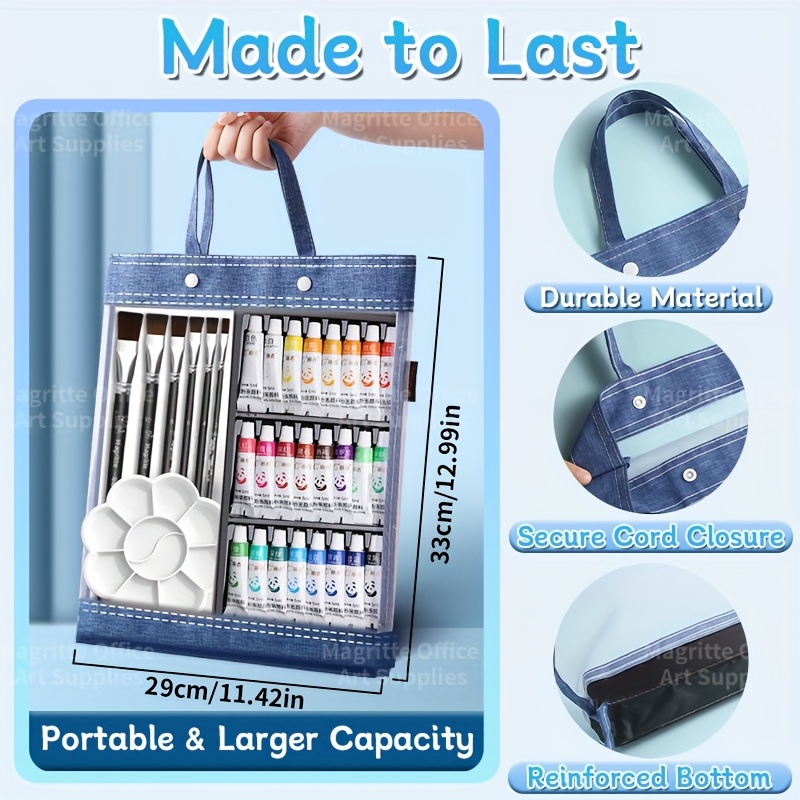 Back to School 42/48/54/66 pcs - огляд і ціна Gouache Paint Set