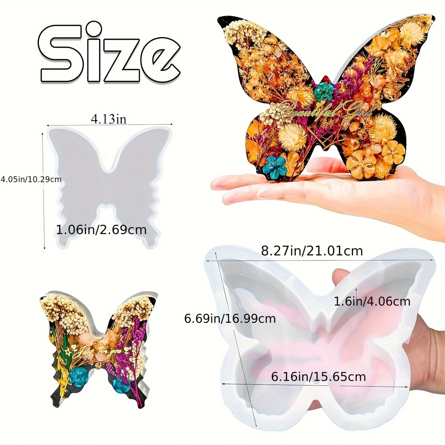 Two sizes of butterfly resin m - огляд і ціна Art Craft Model
