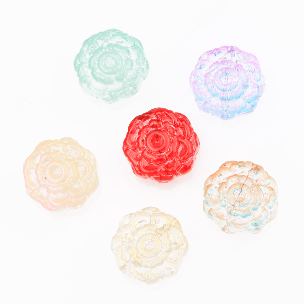 30pcs Glass Rose Flower Beads  - огляд і ціна Art Craft Rose