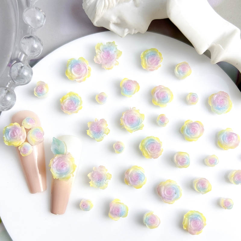 50pcs Random Mixed Resin Rose  - огляд і ціна Art Craft Rose
