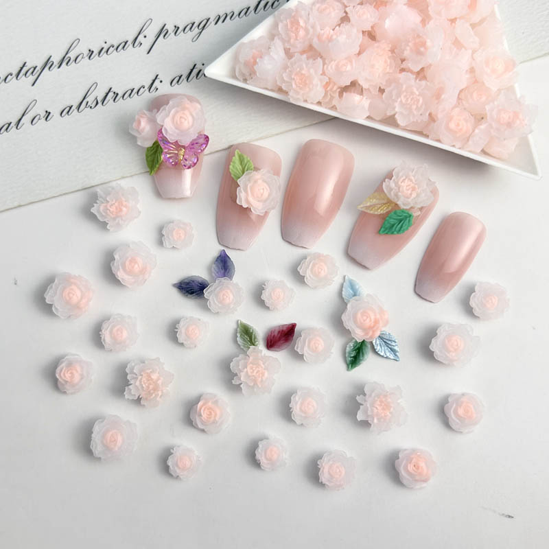 50pcs Random Mixed Resin Rose  - огляд і ціна Art Craft Rose