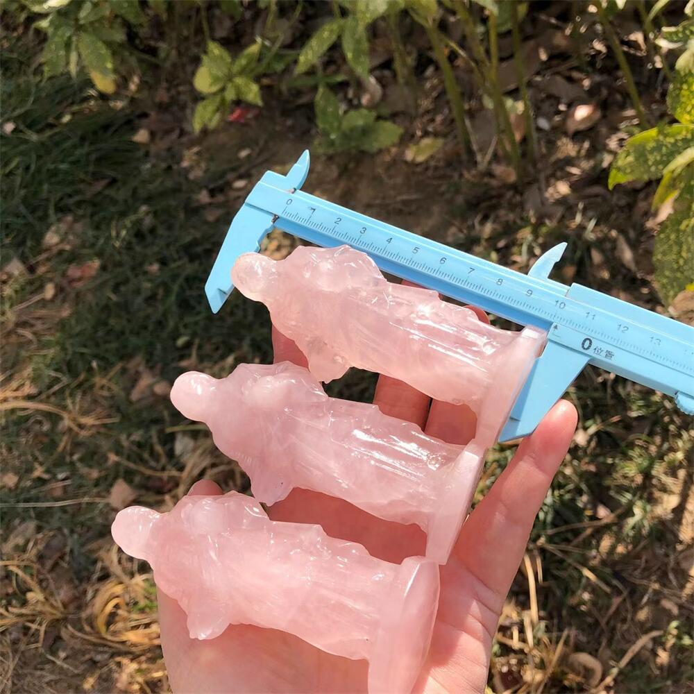 10cm Rose Quartz Jesus Carving - огляд і ціна Art Craft Rose