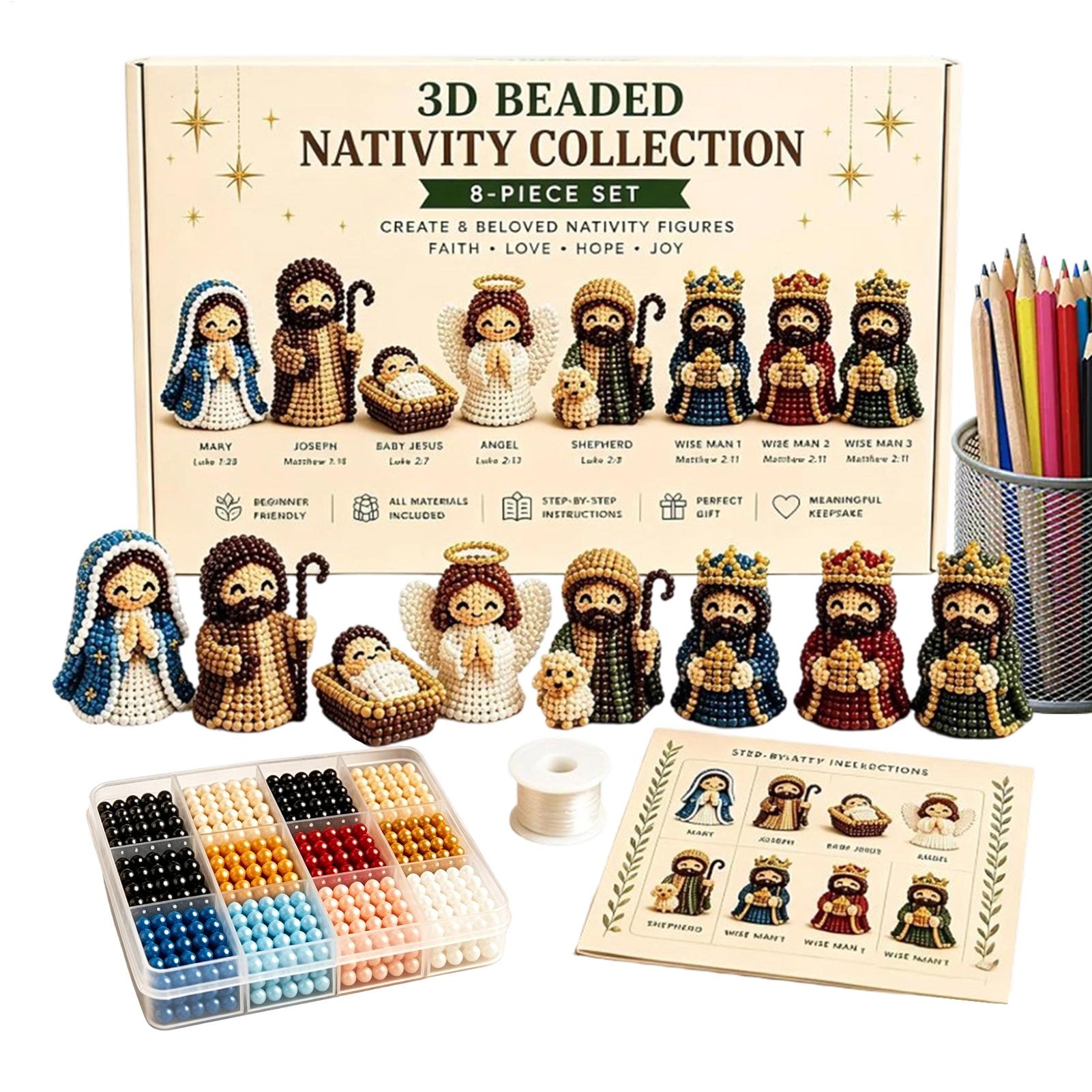 Nativity Bead Art Kit 3D Chris - огляд і ціна Art Craft Gifts For Adults