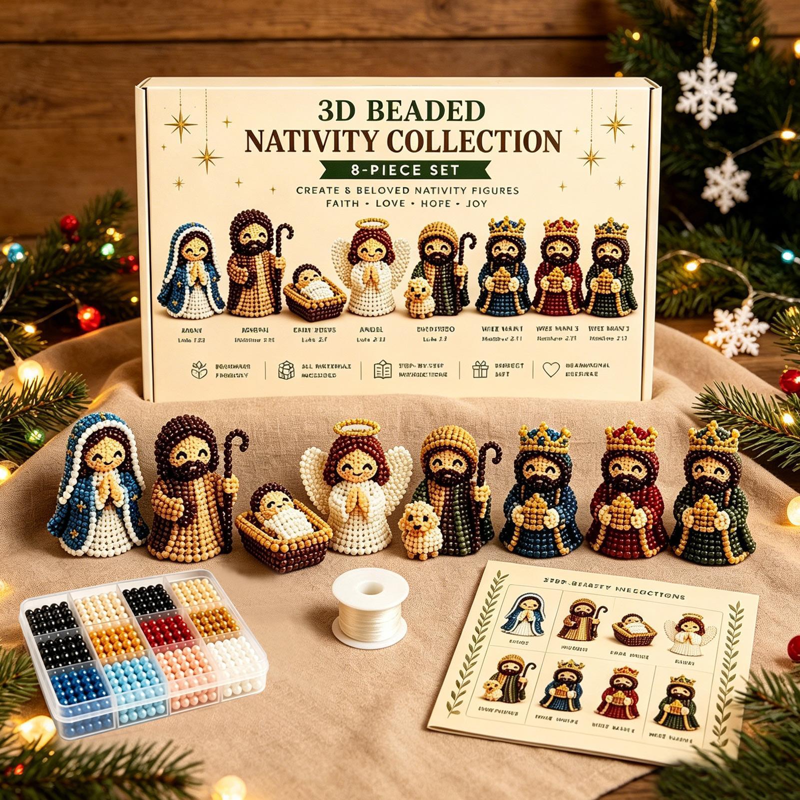 Nativity Bead Art Kit 3D Chris - огляд і ціна Art Craft Gifts For Adults