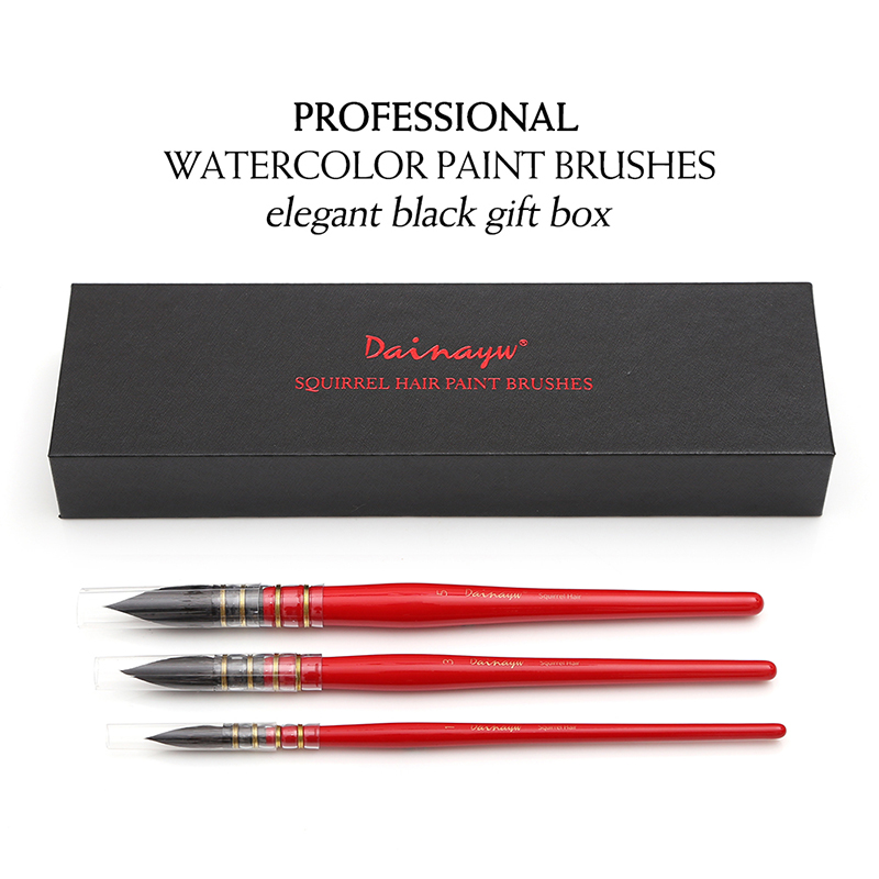 Dainayw 3 Brushes Round Squirr - огляд і ціна Gouache Paint Set