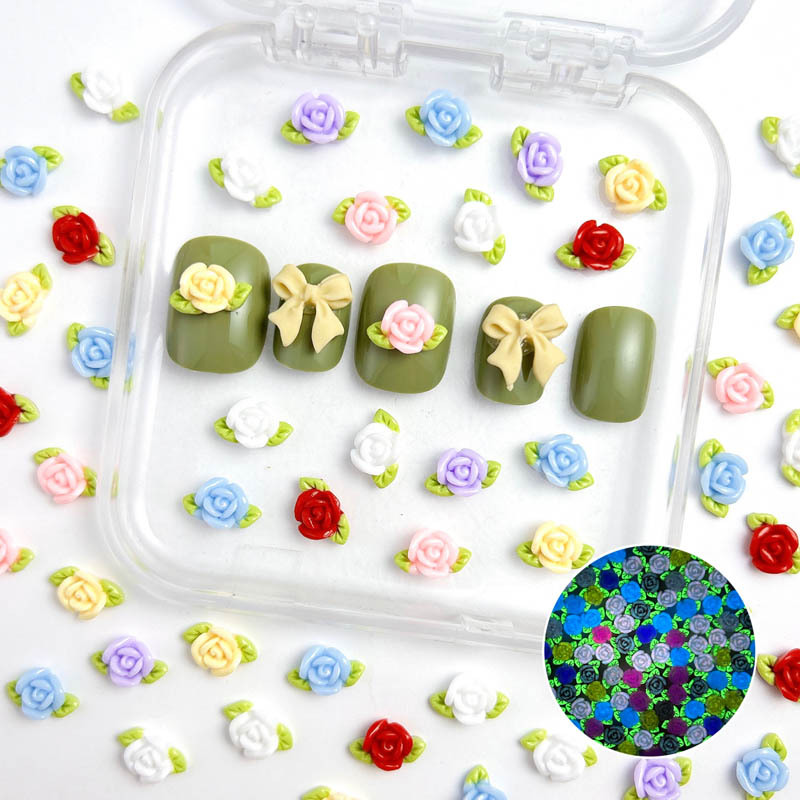 30PCS Resin Rose Nail Art Deco - огляд і ціна Art Craft Rose