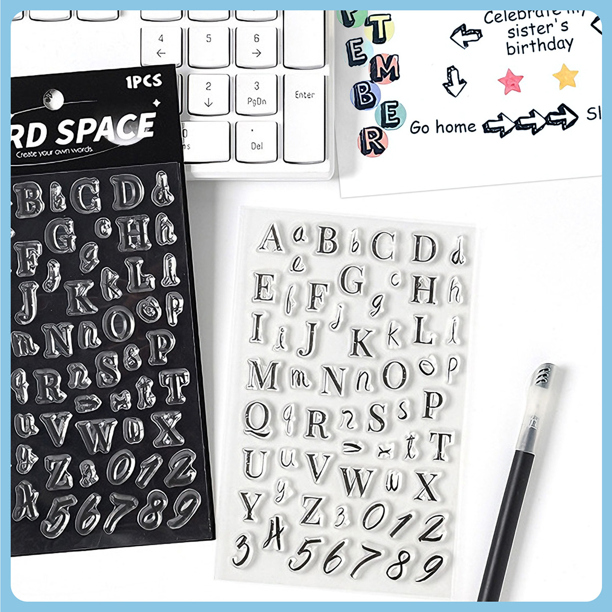 Letters and Numbers Clear Stam - огляд і ціна Art Craft Activities For Preschoolers
