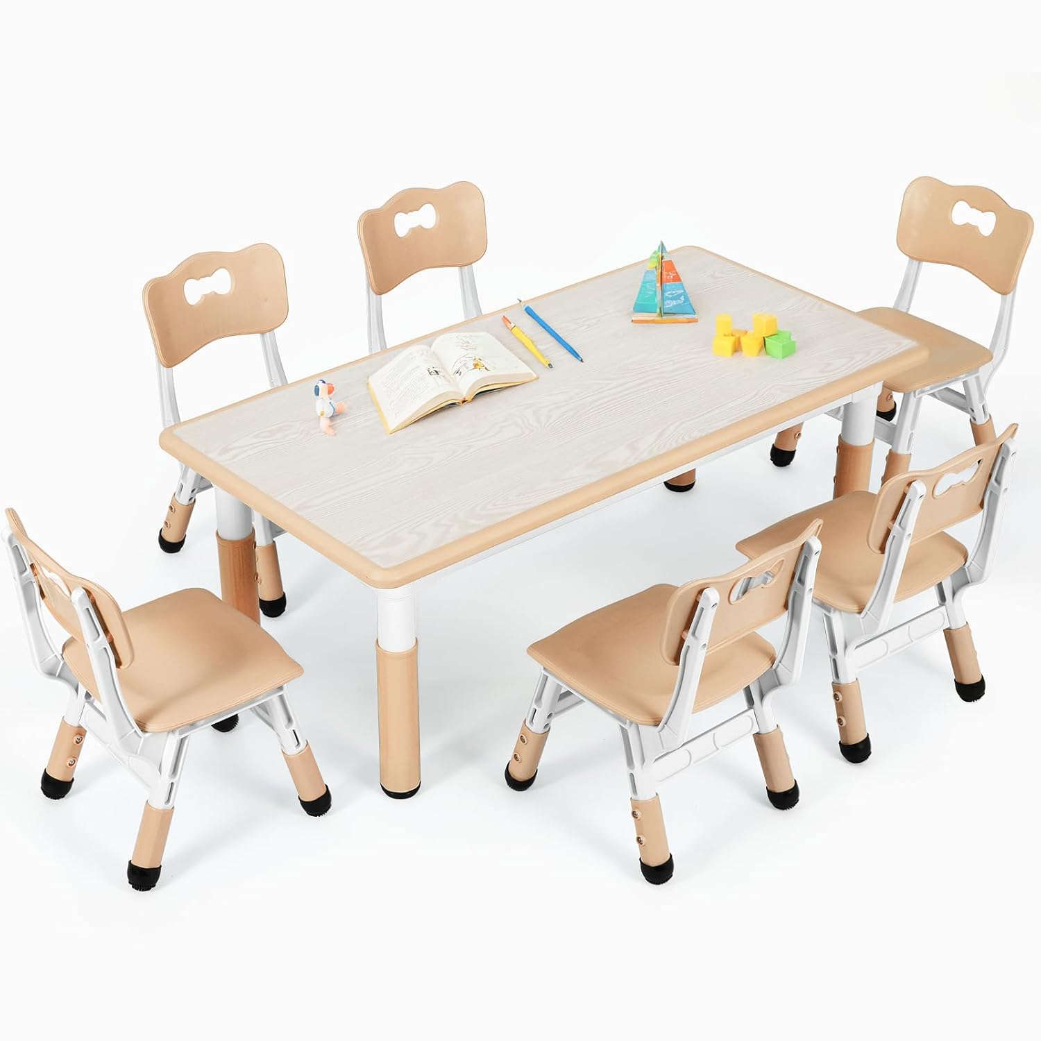 Kids Table and 6 Chairs Set, H - огляд і ціна Art Craft Activities For Preschoolers