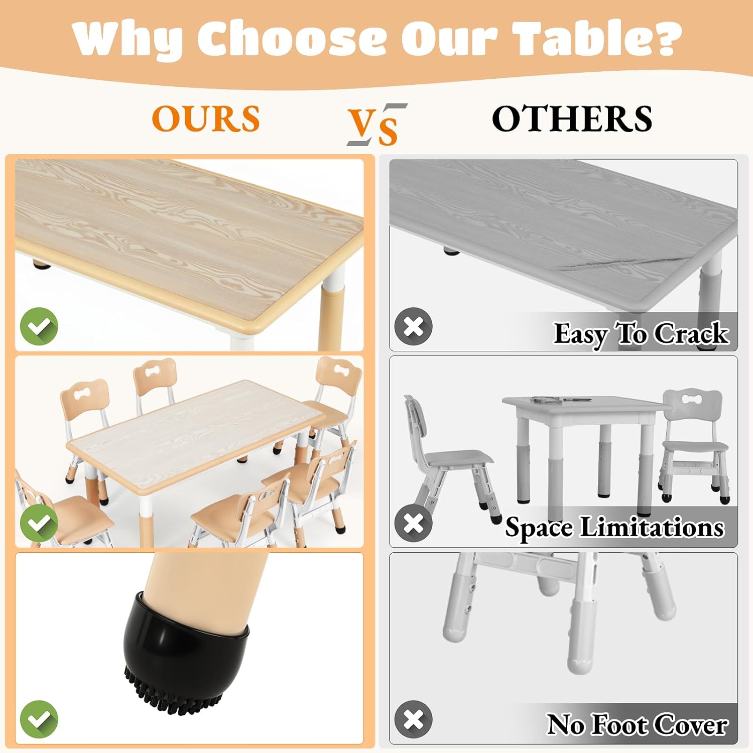 Kids Table and 6 Chairs Set, H - огляд і ціна Art Craft Activities For Preschoolers