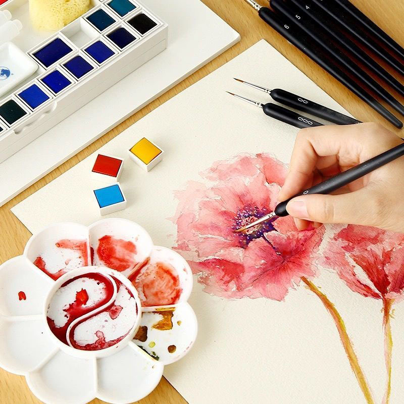 Hook Line Pen Watercolor Clabo - огляд і ціна Gouache Paint Set