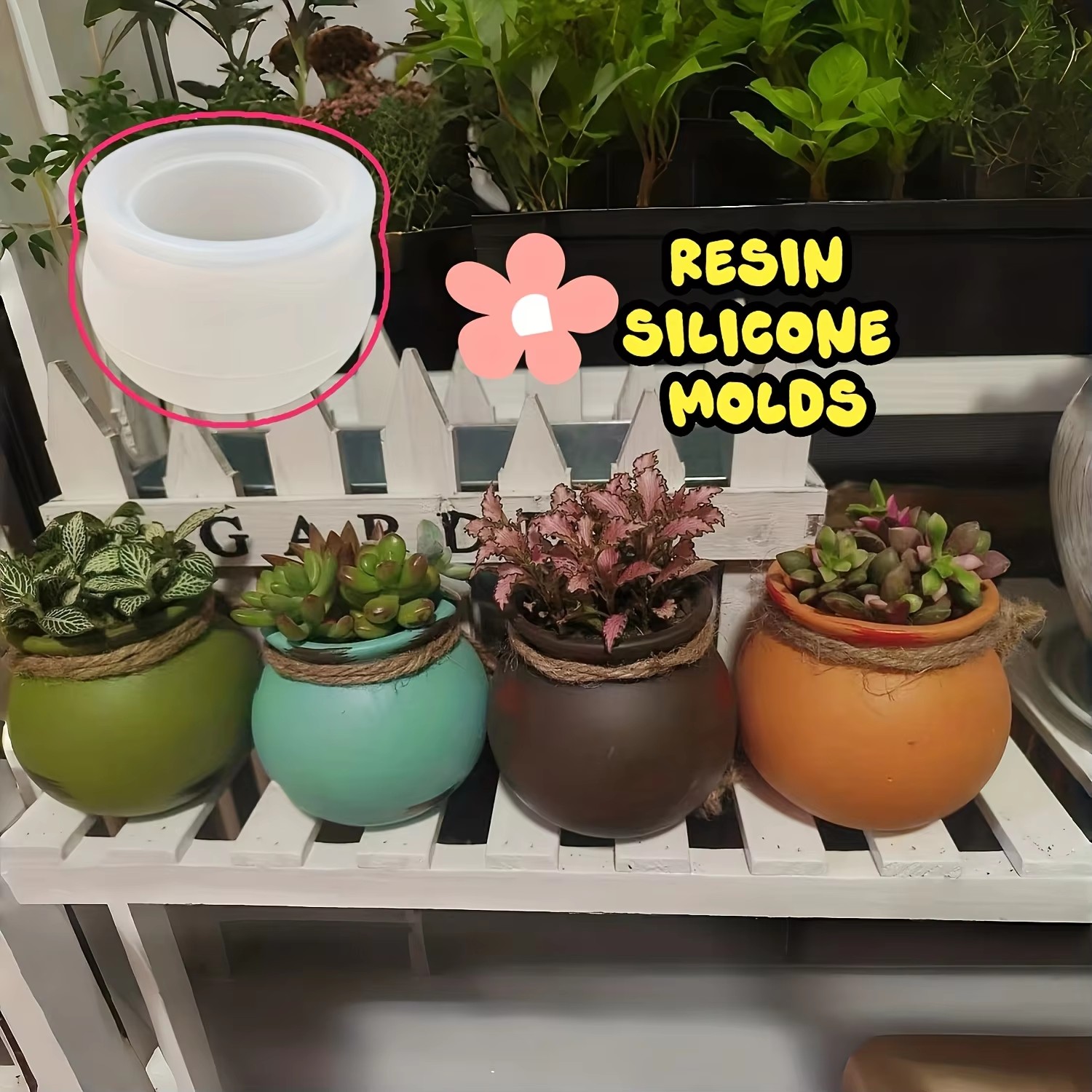 Silicone Flower Pot Molds, Res - огляд і ціна Art Craft Model