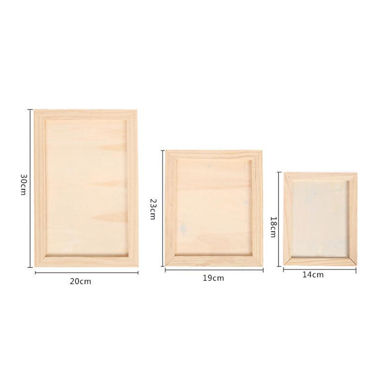 2Pcs Blank Wooden Painting Fra - огляд і ціна Art Craft Painting