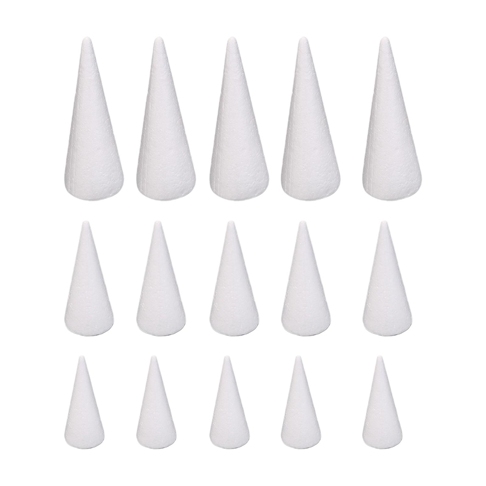 15Pcs Craft Foam Cones White P - огляд і ціна Art Craft Tree
