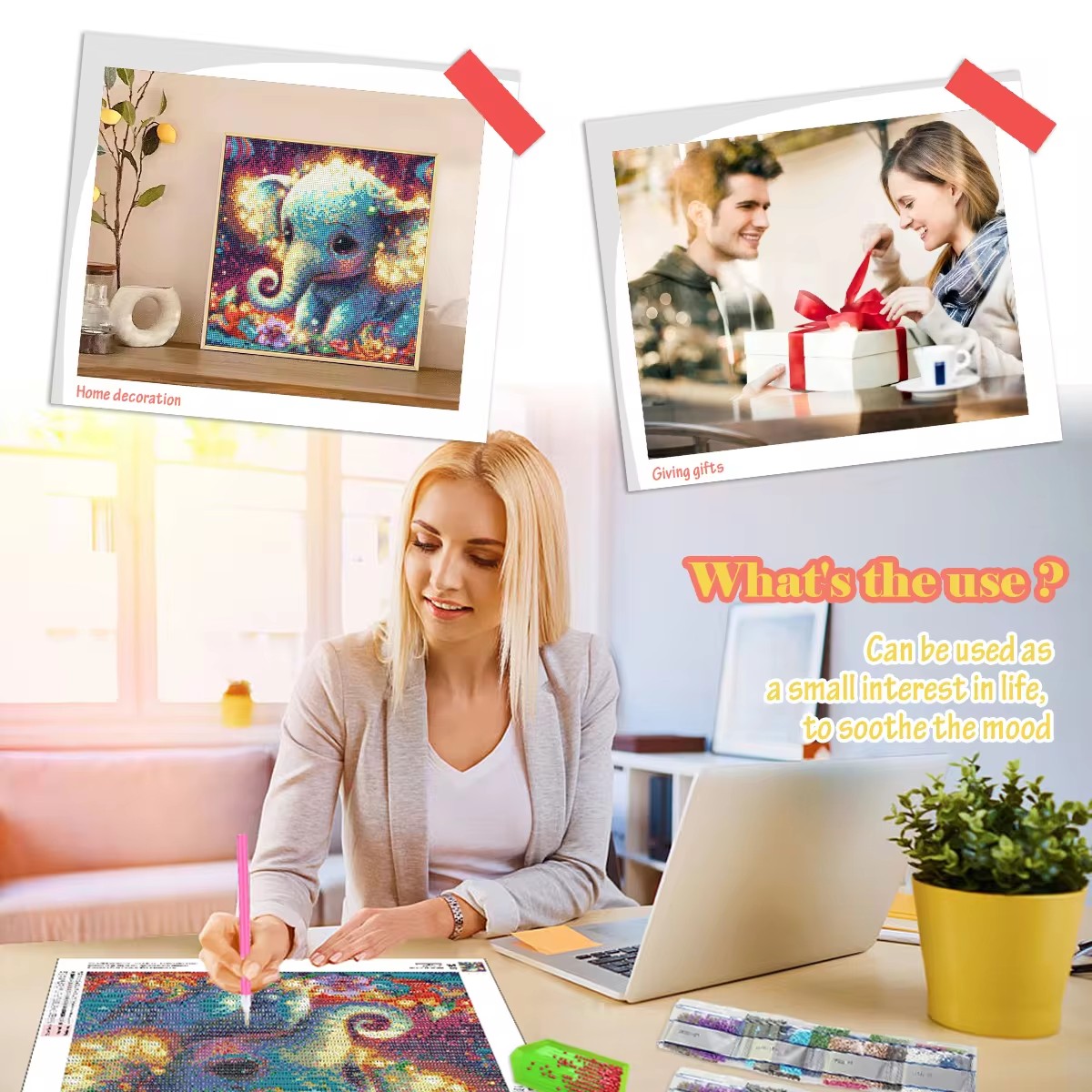 GATYZTORY Diamond Painting Kit - огляд і ціна Art Craft Dinosaurs