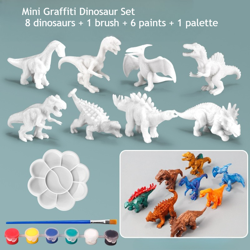 Paint Your Own Dinosaur Kit 8  - огляд і ціна Art Craft Dinosaurs