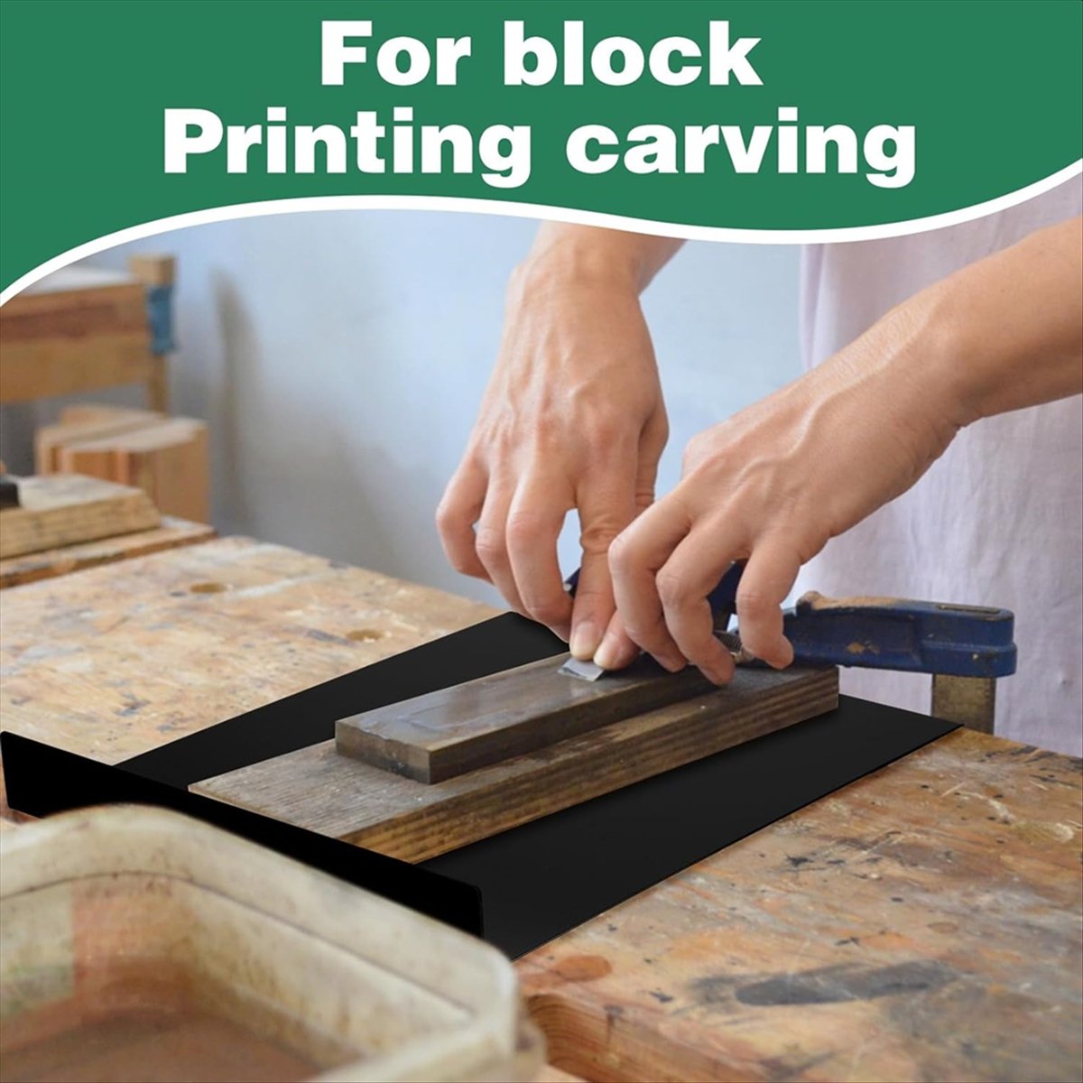 3 Pcs Bench Hook and Inking Pl - огляд і ціна Linocut Carving Tool