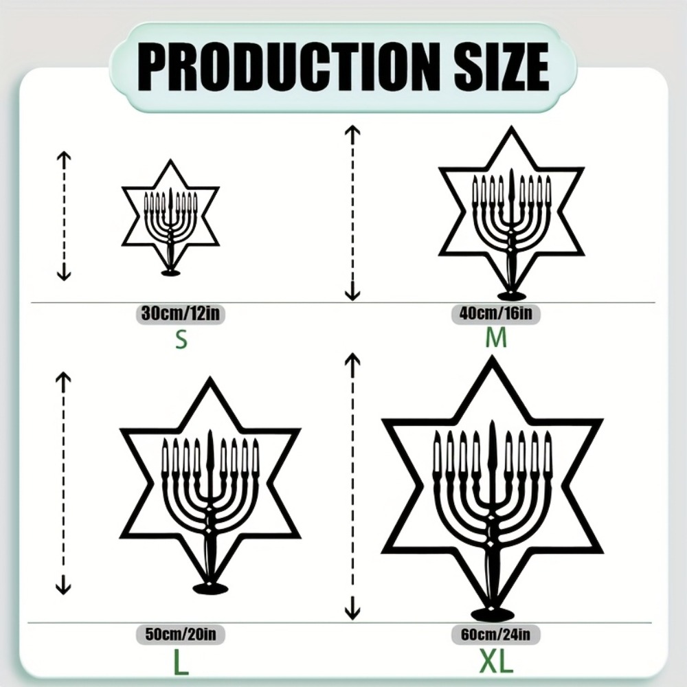 CIFBUY Metal Wall Art Menorah  - огляд і ціна Art & Craft Kids Salon