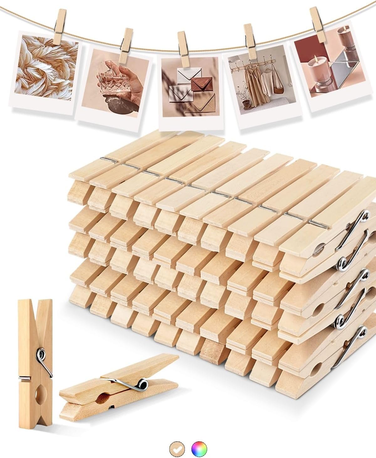 100/10pcs Mini Wooden Clips Ha - огляд і ціна Art And Craft Photos