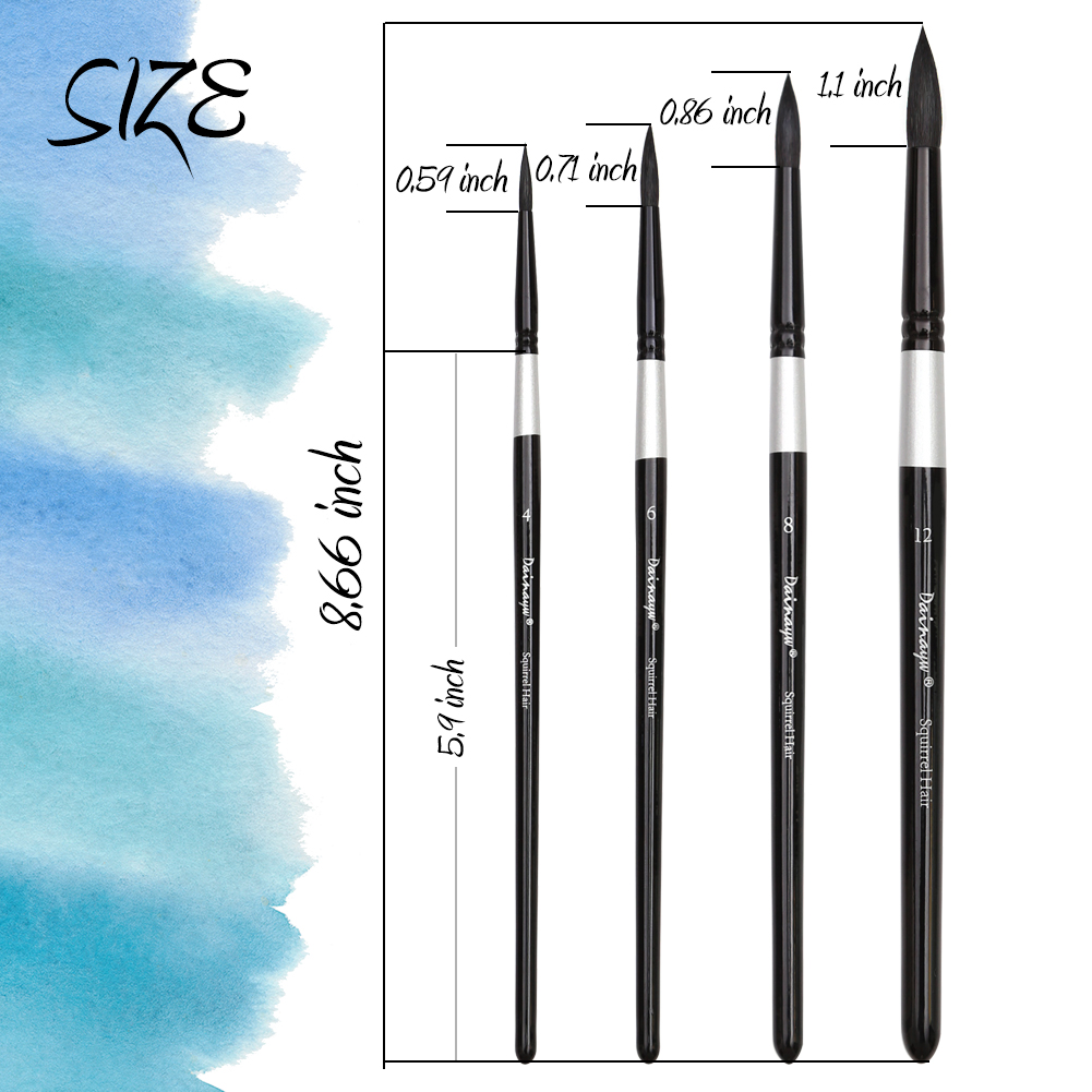 Dainayw Professional 4Pcs Roun - огляд і ціна Gouache Paint Set