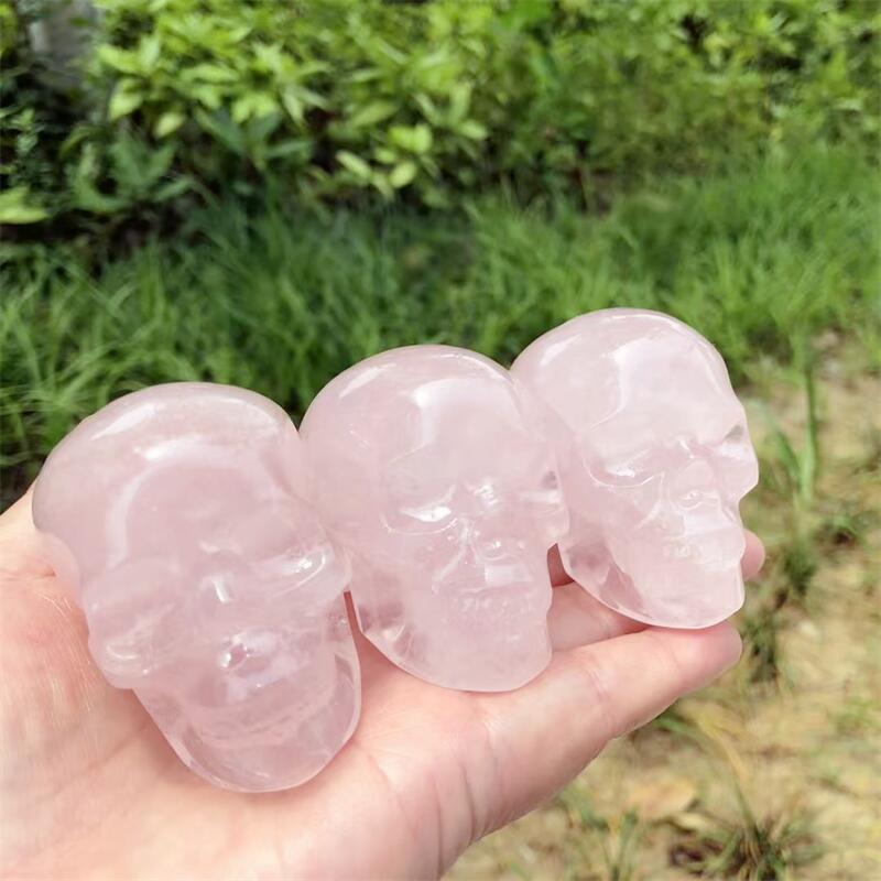 Natural Rose Quartz Skull Carv - огляд і ціна Art Craft Rose