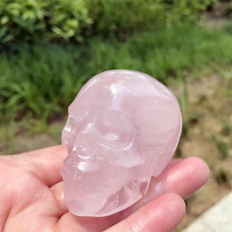 Natural Rose Quartz Skull Carv - огляд і ціна Art Craft Rose