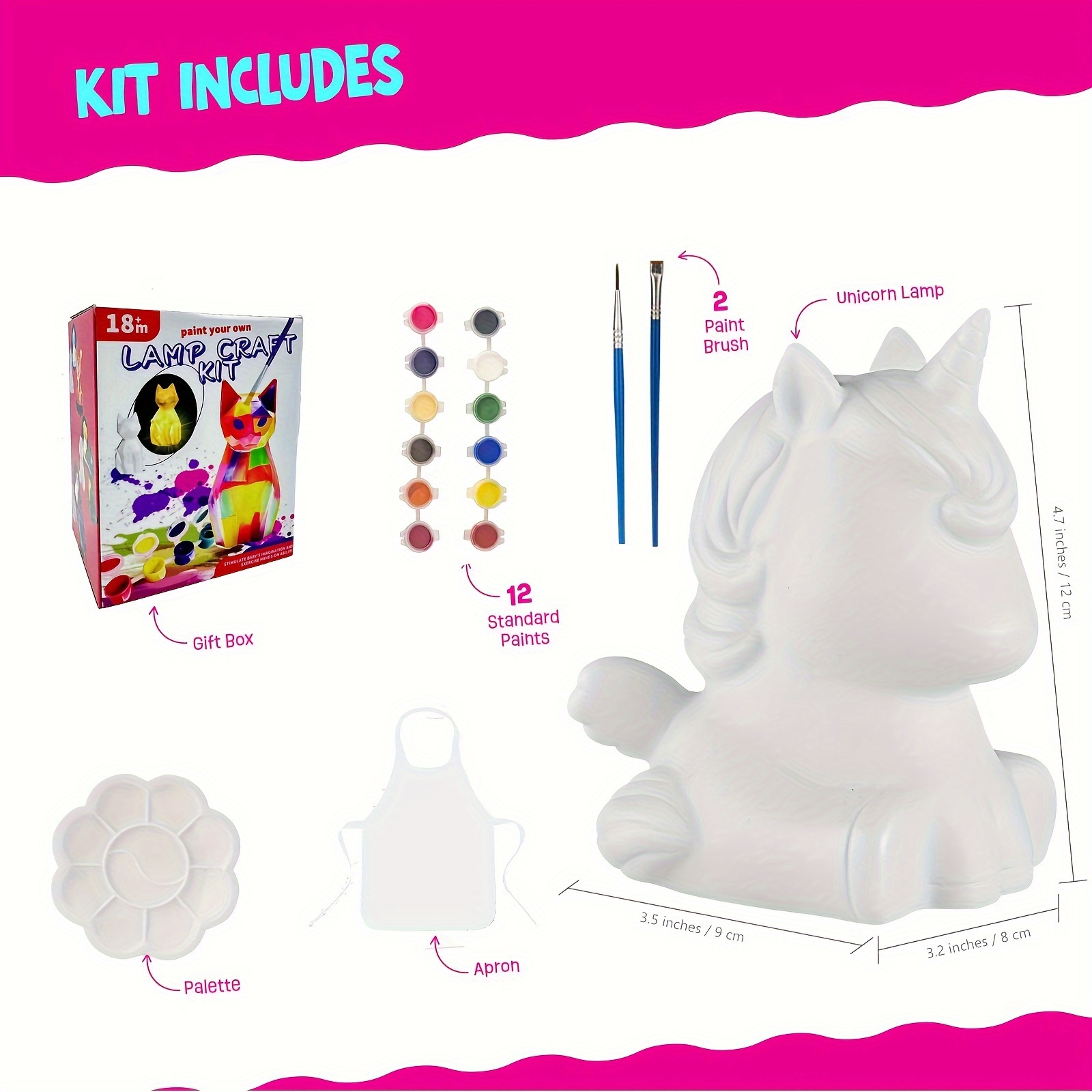 Paint Your Own Unicorn Lamp Ar - огляд і ціна Art Craft Unicorn