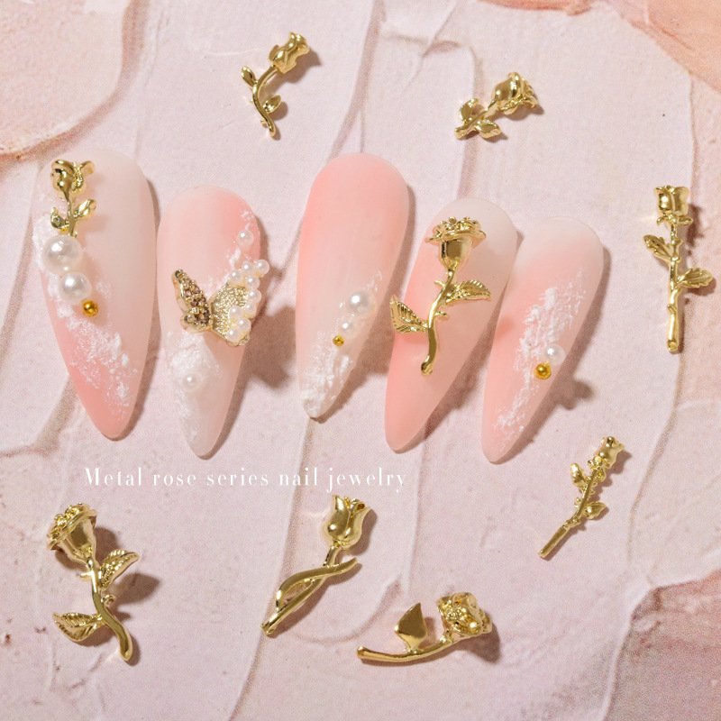 10Pcs 3D Rose Nail Art Ornamen - огляд і ціна Art Craft Rose