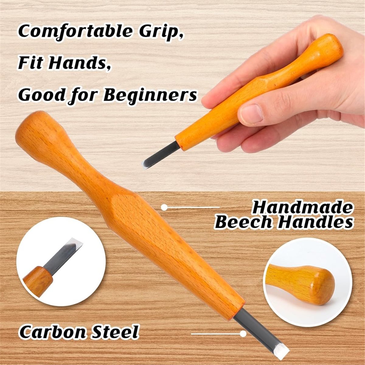 5 Pcs Carving Tools Set for Li - огляд і ціна Linocut Carving Tool