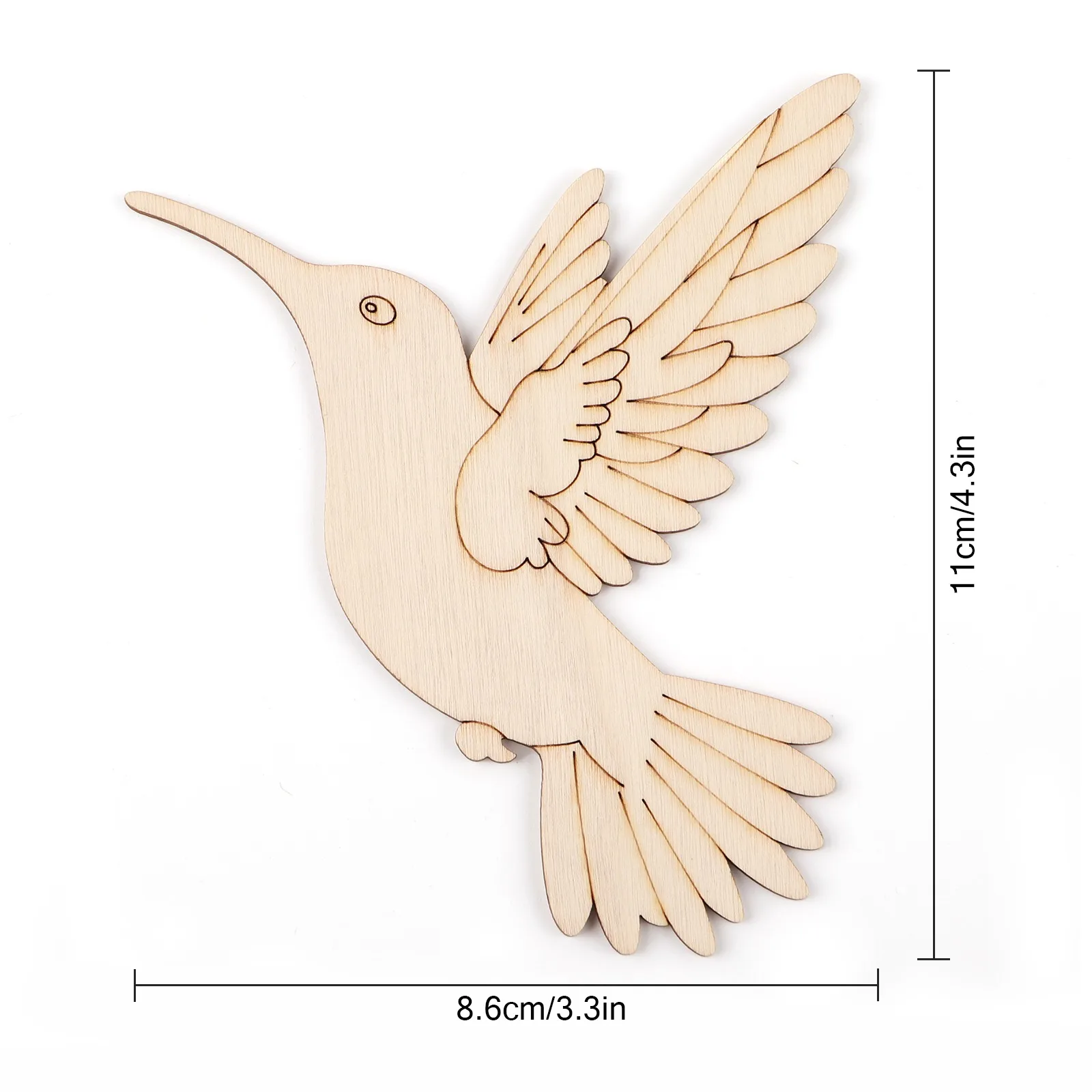 10pcs Unfinished Wood Animal B - огляд і ціна Art Craft Painting