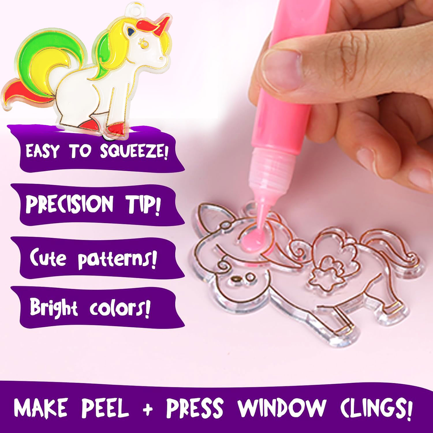 Create Your Own Window Art Sun - огляд і ціна Art Craft Unicorn