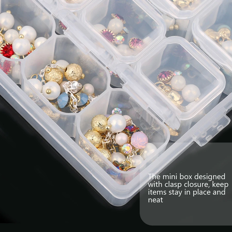 Clear Storage Box 28 Grids Sep - огляд і ціна Art Craft Display